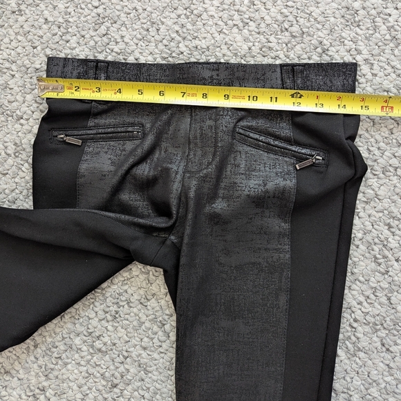 NWOT Suko Jeans Womens (Size 4) Elastic Waist w/Faux-Leather Panels Skinny Pants - Picture 7 of 16